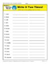 Third Grade Spelling Words List – Week 6