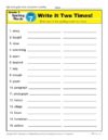 Third Grade Spelling Words List – Week 7