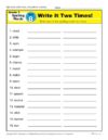 Third Grade Spelling Words List – Week 8