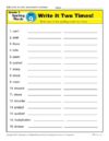 Third Grade Spelling Words List – Week 9