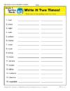 Third Grade Spelling Words List – Week 12