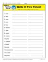 Third Grade Spelling Words List – Week 16