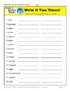 Third Grade Spelling Words List – Week 23