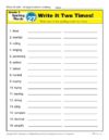 Third Grade Spelling Words List – Week 27