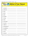 Third Grade Spelling Words List – Week 28