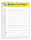 Third Grade Spelling Words List – Week 36