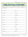 proofreading worksheets 4th grade Spelling: What’s Wrong, and What’s Right?