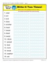 Second Grade Spelling Words List – Week 11