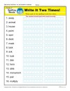 Second Grade Spelling Words List – Week 18