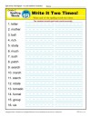 Second Grade Spelling Words List – Week 19