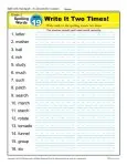 2nd Grade Spelling Words Week 19 – K12Reader Spelling Curriculum