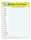Second Grade Spelling Words List – Week 22