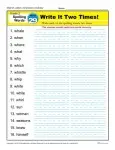 2nd Grade Spelling Words Week 29 – K12Reader Spelling Curriculum