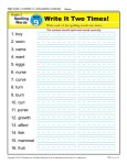 2nd Grade Spelling Words Week 9 – K12Reader Spelling Curriculum