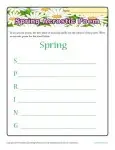 Spring Season Acrostic Poem