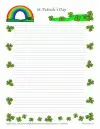 good copy writing paper printable St. Patricks Day Lined Writing Paper
