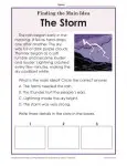 Main Idea and Supporting Details - Passage about Storms