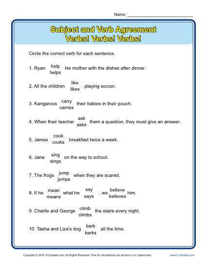 verbs-verbs-verbs-subject-verb-agreement-worksheets