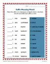 Suffix Worksheet Practice Lesson - Meaning Match Activity