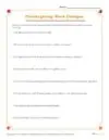 thanksgiving language arts worksheets middle school Thanksgiving: Word Changes Worksheet Activity