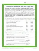 Apostrophe when use put word letter Their, They're, and There | Apostrophe Worksheets