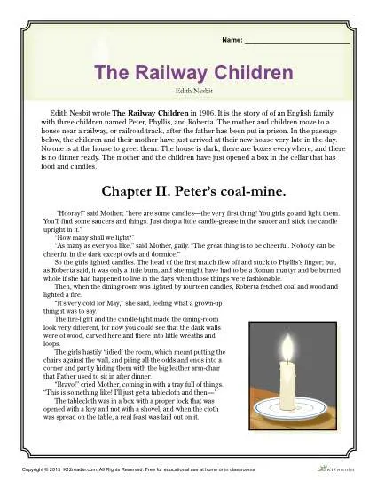 The Railway Children - Free, Printable Reading Comprehension Set