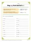 Spelling Rules - Using -ing Verbs That End in -ie