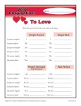 Verb Conjugation Worksheet - To Love