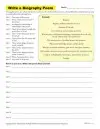 Free, Printable Bio Poem Worksheet - Write One About Yourself!