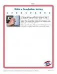 Write a Conclusion Writing Activity - Voting