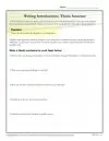 reading worksheets high school How to Write a Thesis Statement