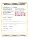 Writing with Subordinating Conjunctions